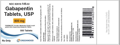 Gabapentin-800mg 500s (Gabapentin 800mg 500s)